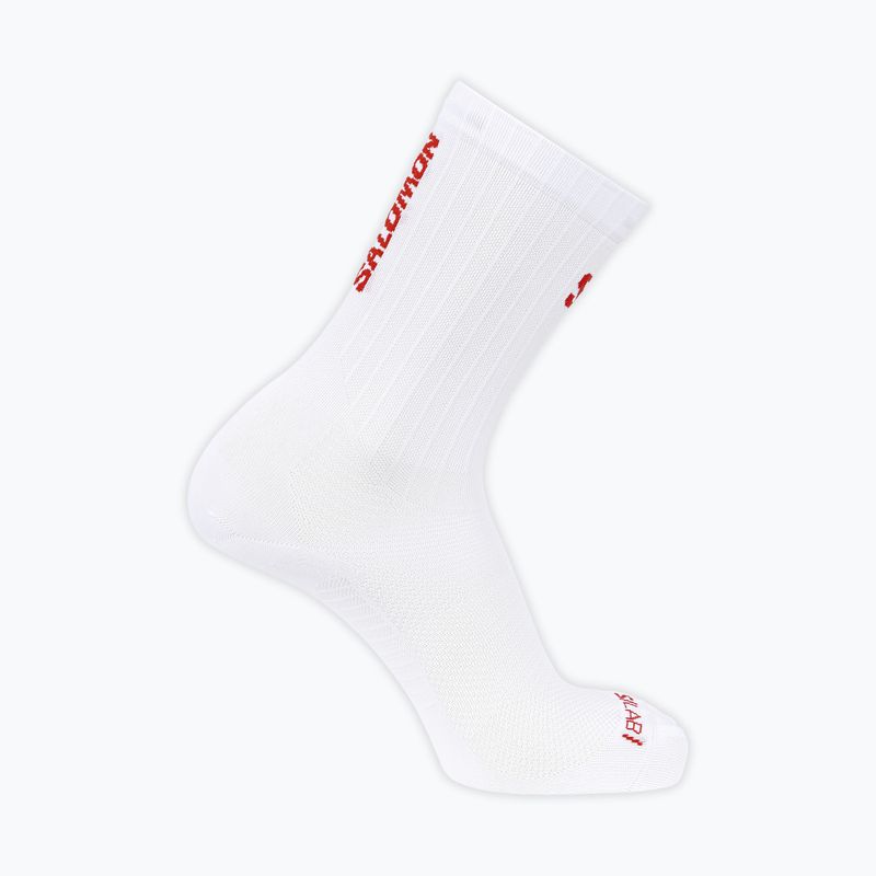 Skarpety Salomon S/Lab Phantasm Crew 3 white/fiery red