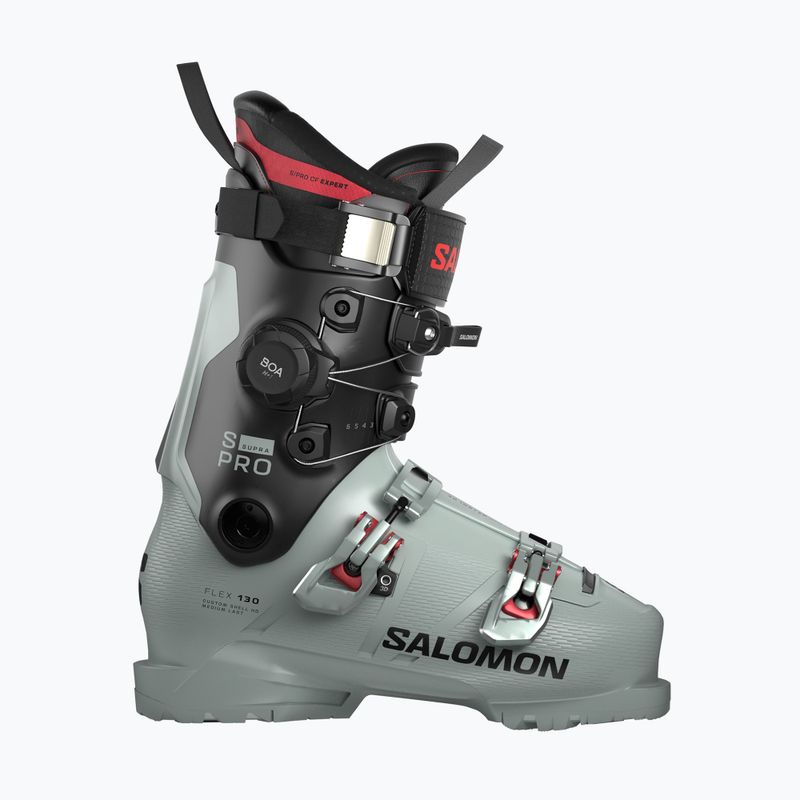 Buty narciarskie męskie Salomon S/Pro Supra Boa 130 wrought iron/black/samba met.