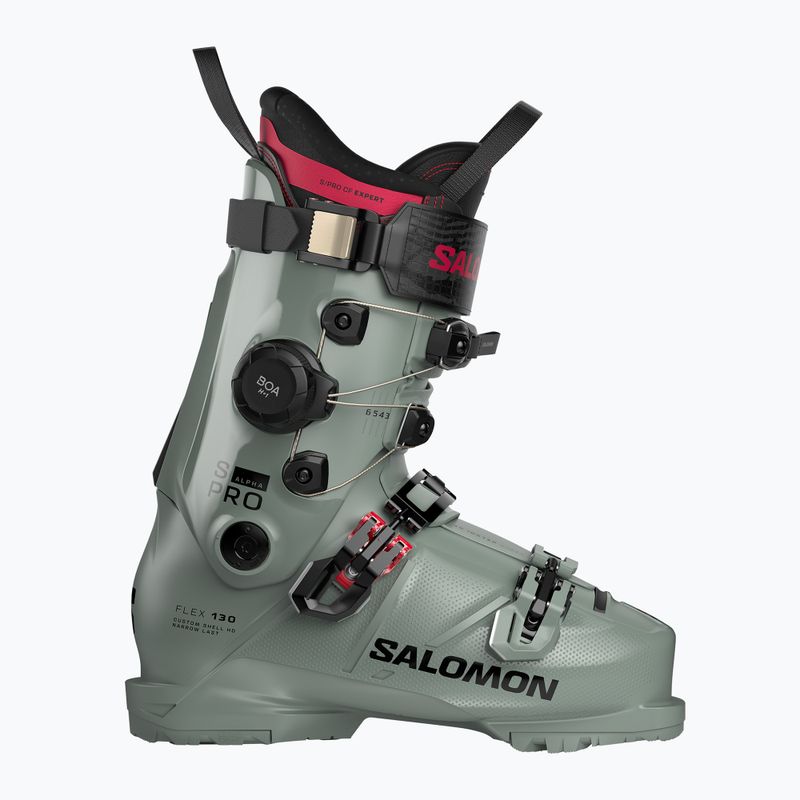 Buty narciarskie męskie Salomon S/Pro Alpha C Boa 130 wrought iron/black/raspberry