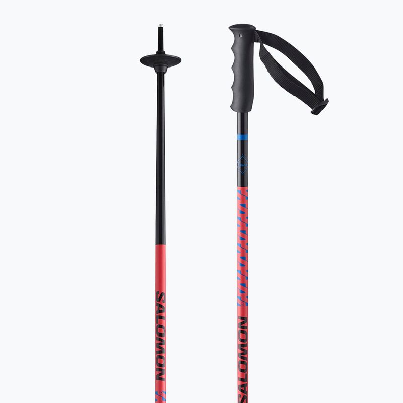 Kije narciarskie dziecięce Salomon Polar Jr black/race blue/red 2