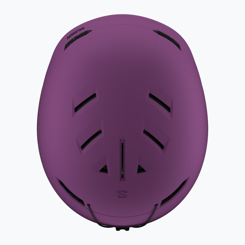 Kask narciarski dziecięcy Salomon Husk Jr pansy 5