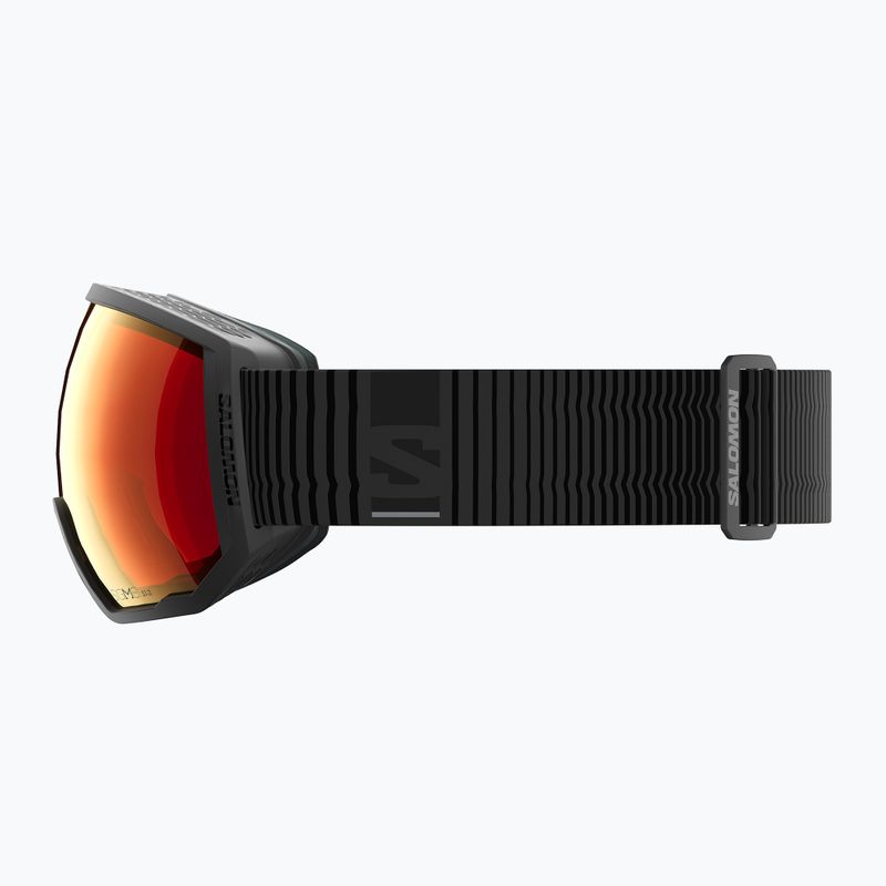 Gogle narciarskie Salomon Radium Pro Outline Sigma Photo S1-S3 black/sigma photo poppy red 4
