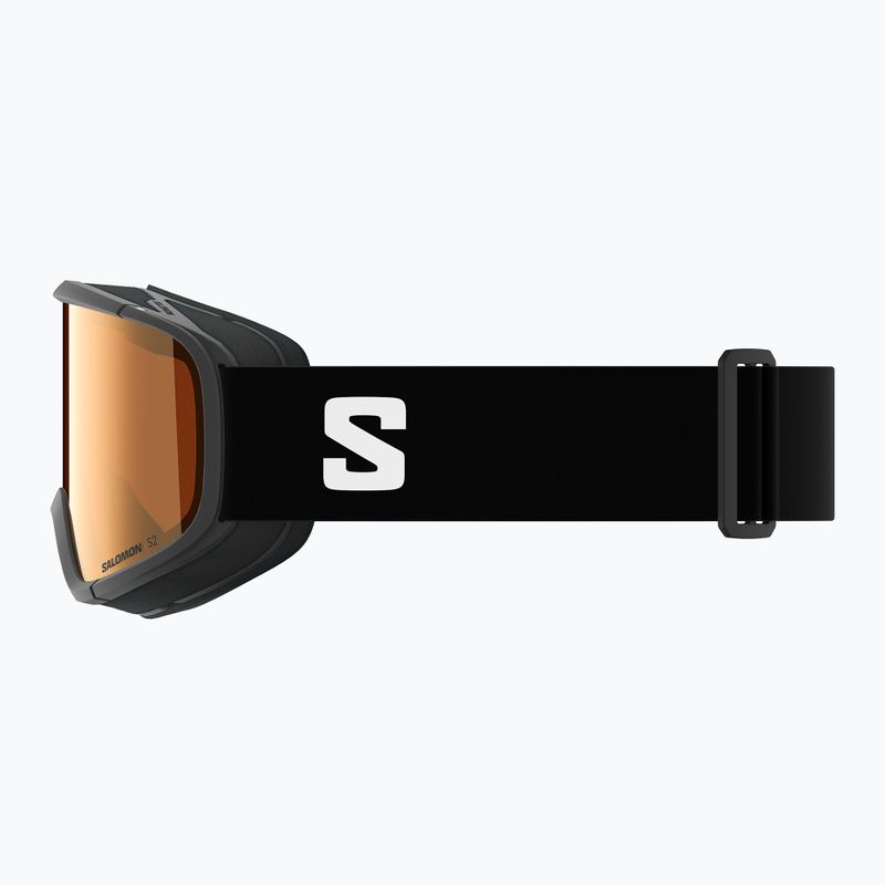 Gogle narciarskie dziecięce Salomon Rio S2 black/flash tonic orange 4