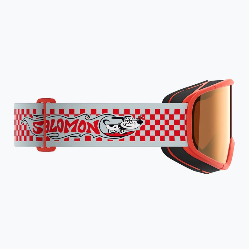 Gogle narciarskie dziecięce Salomon Rio S2 cherry tomato/flash tonic orange 4