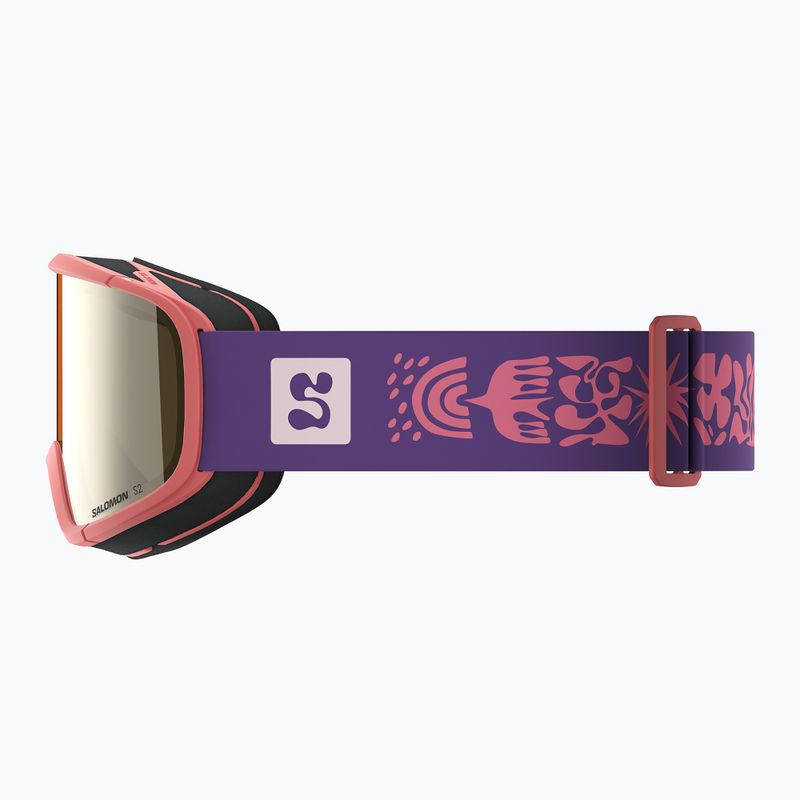 Gogle narciarskie dziecięce Salomon Rio S2 sun kissed coral/flash gold 4