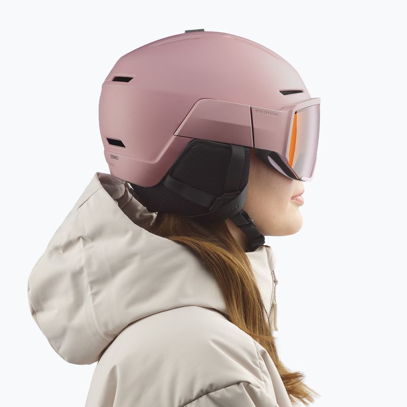Kask narciarski Salomon Osmo Dawn Pink/Flash Tonic/Orange 7