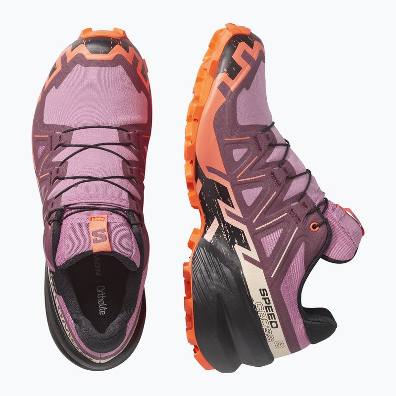Buty do biegania damskie Salomon Speedcross 6 GTX dusky orchid/huckleberry 11