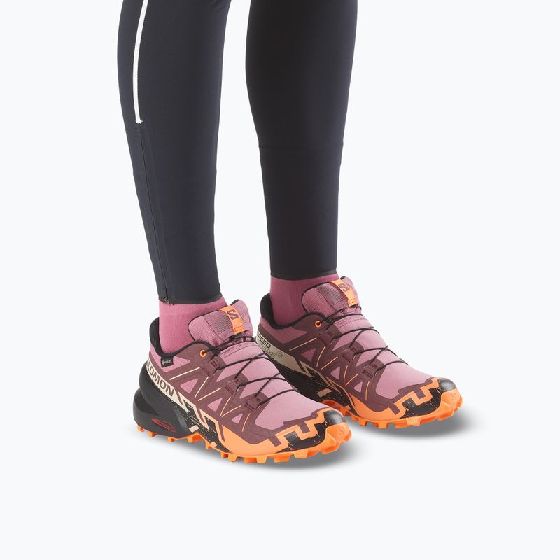 Buty do biegania damskie Salomon Speedcross 6 GTX dusky orchid/huckleberry 13