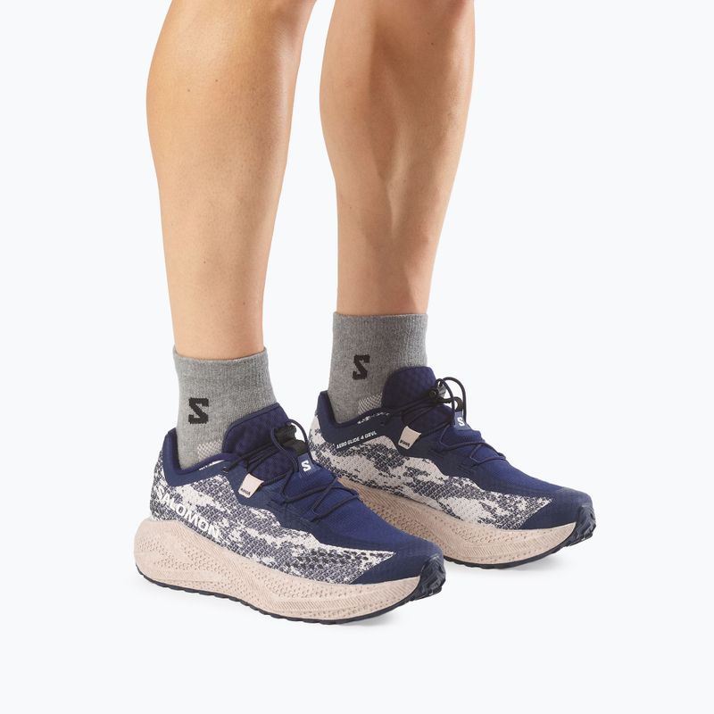 Buty do biegania męskie Salomon Aero Glide 4 GRVL maritime blue/silver cloud 12