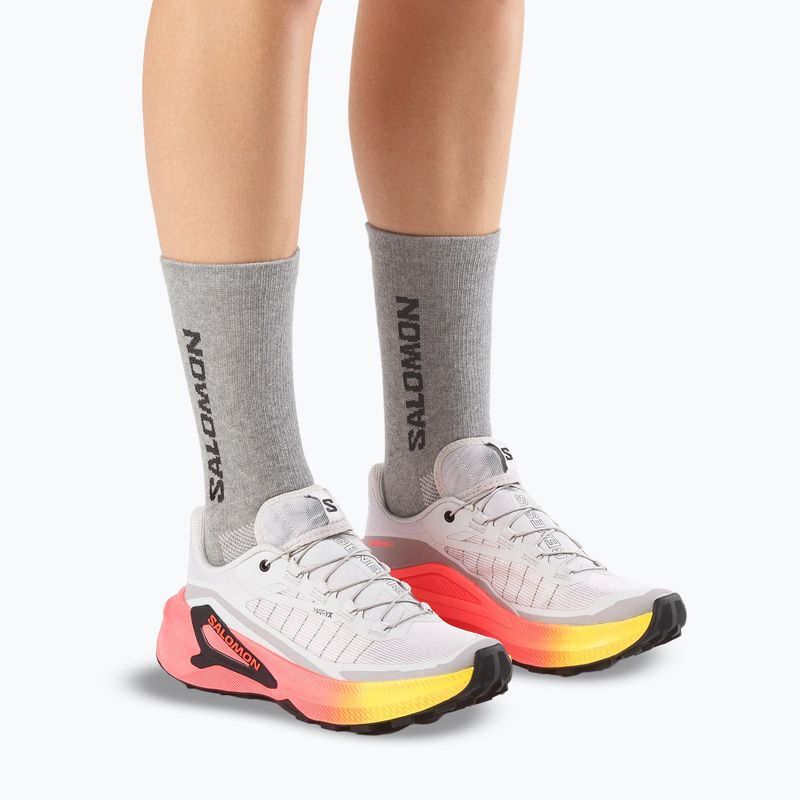 Buty do biegania damskie Salomon Genesis 2 gray violet/safety yellow 8