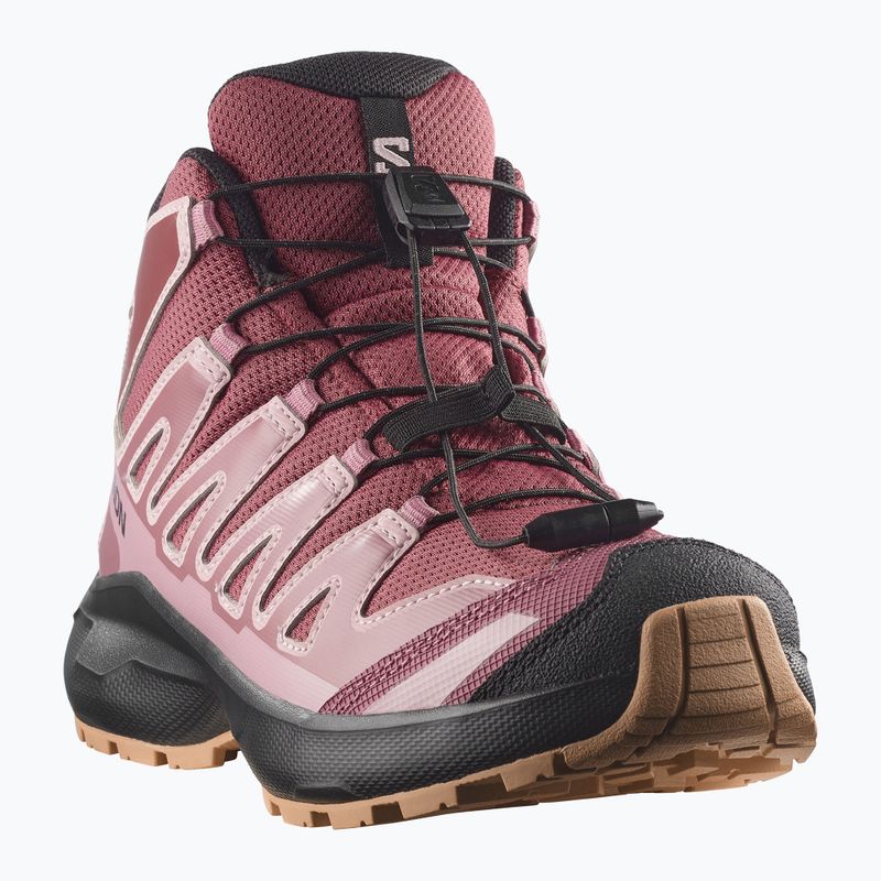 Buty turystyczne dziecięce Salomon XA Pro Mid Waterproof nocturne/dusky orchid 8