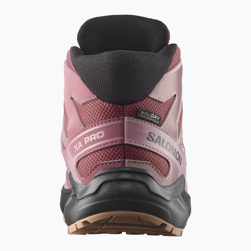 Buty turystyczne dziecięce Salomon XA Pro Mid Waterproof nocturne/dusky orchid 9