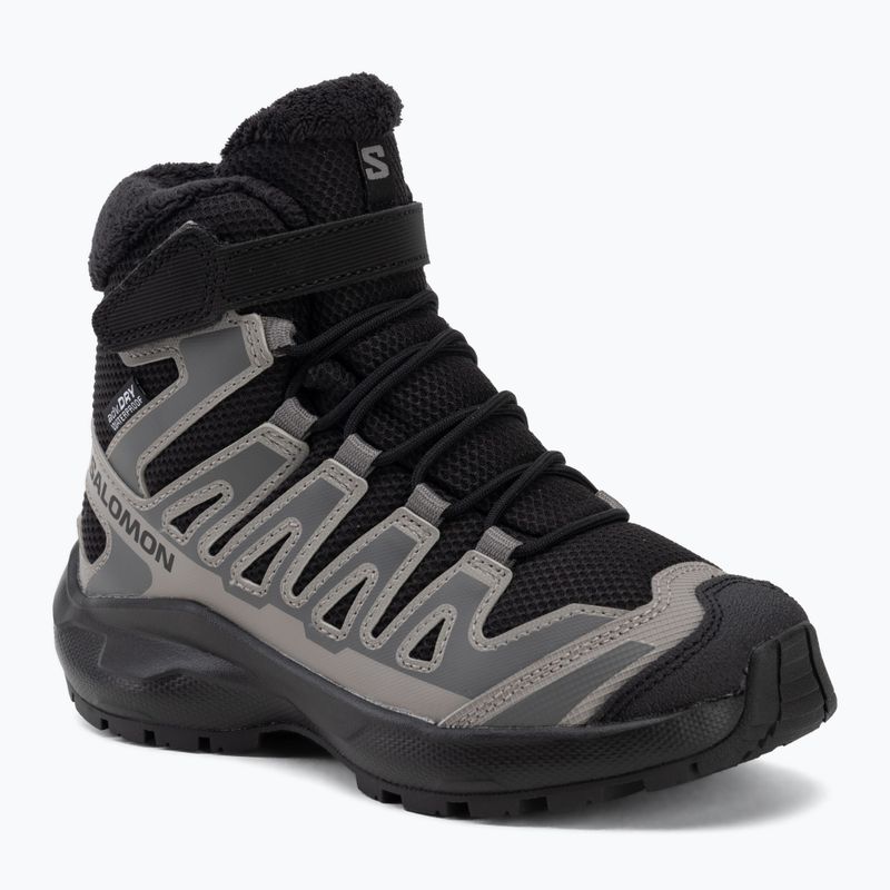 Buty turystyczne dziecięce Salomon XA Pro Winter Waterproof black/castlerock