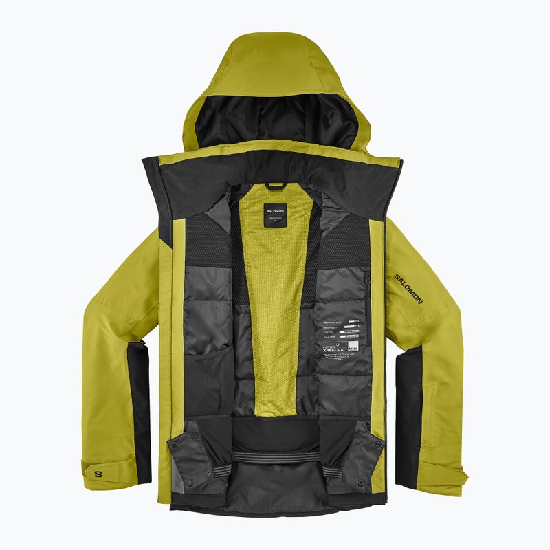 Kurtka narciarska męska Salomon Brilliant 2.0 cardamon seed/deep black 8