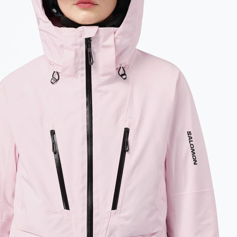 Kurtka narciarska damska Salomon Brilliant 2.0 icy pink 4