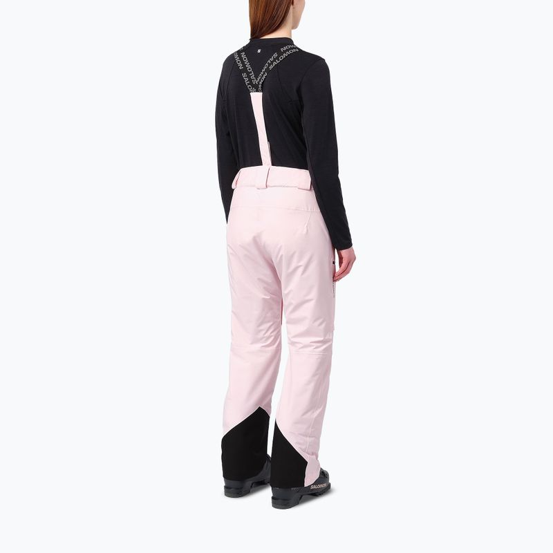 Spodnie narciarskie damskie Salomon Brilliant icy pink 2