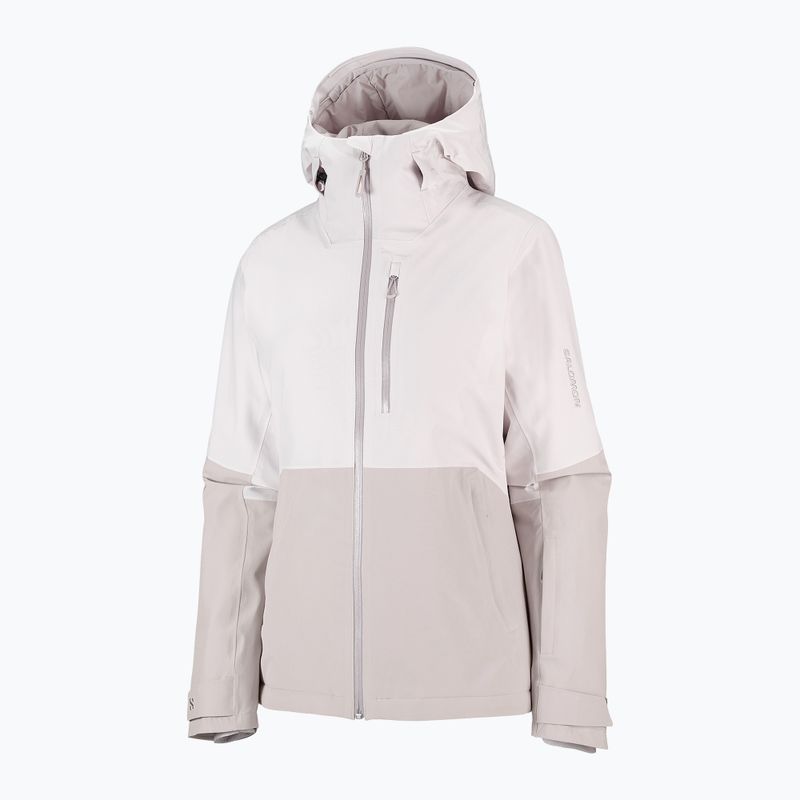 Kurtka narciarska damska Salomon Highland white sand/silver cloud 7