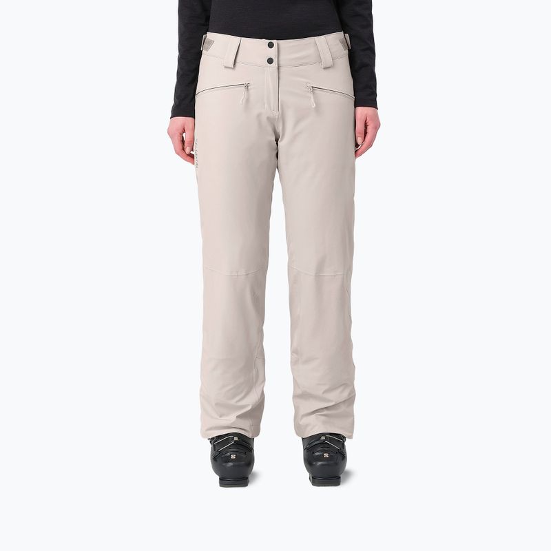 Spodnie narciarskie damskie Salomon Edge silver cloud