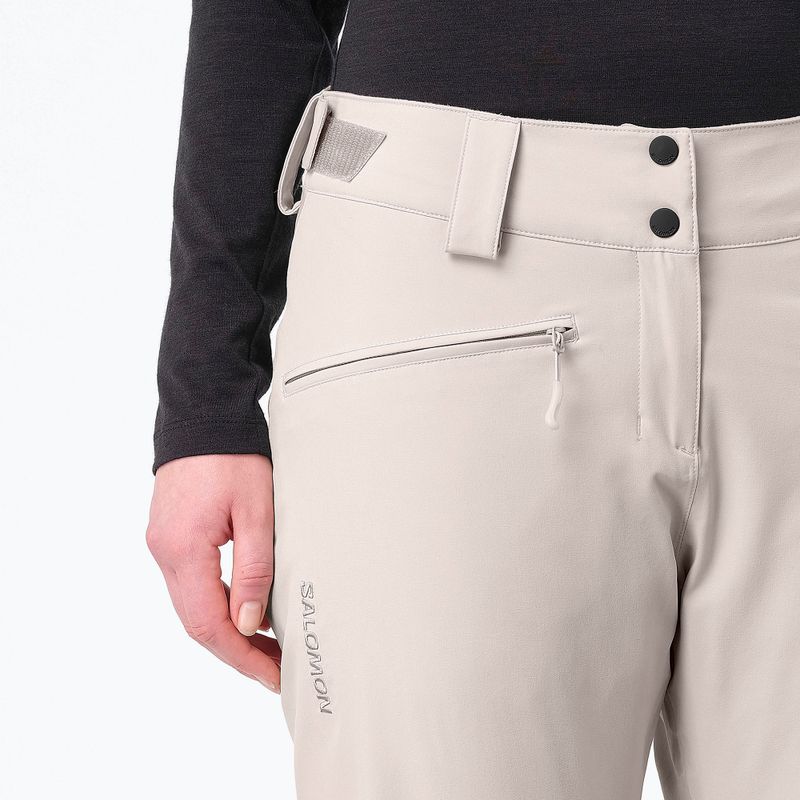 Spodnie narciarskie damskie Salomon Edge silver cloud 3