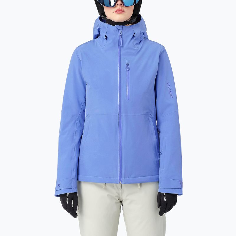 Kurtka narciarska damska Salomon Highland wedgewood