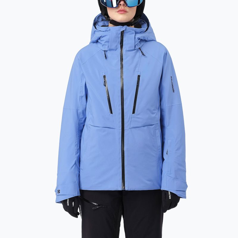 Kurtka narciarska damska Salomon Brilliant 2.0 wedgewood