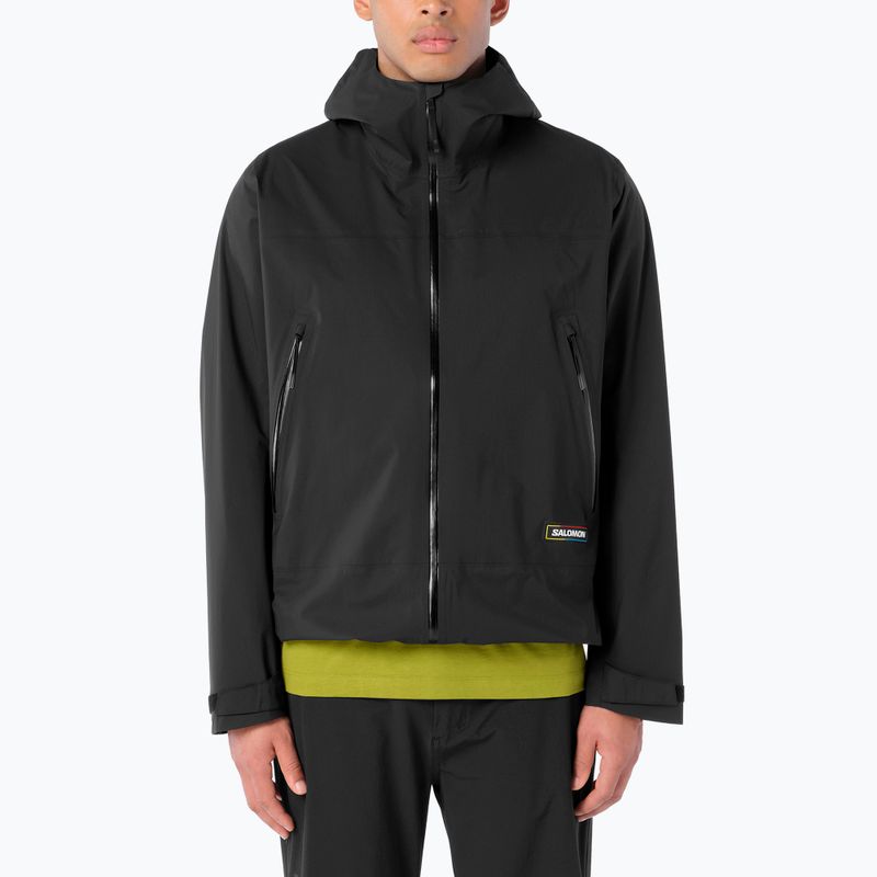 Kurtka przeciwdeszczowa męska Salomon Outquest 2.5L deep black
