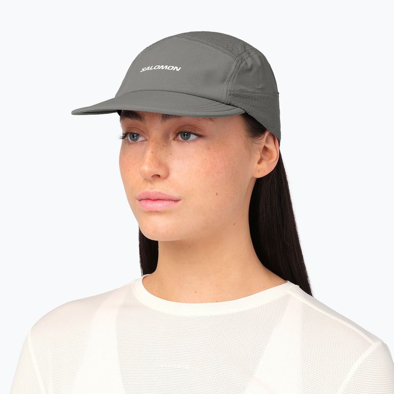 Czapka z daszkiem Salomon Sense Aero castor gray 8