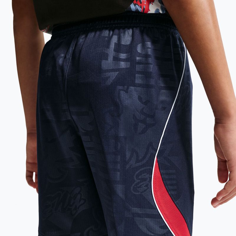 Spodenki piłkarskie dziecięce Nike England 2026 Stadium Away obsidian/speed red/white/speed red 4