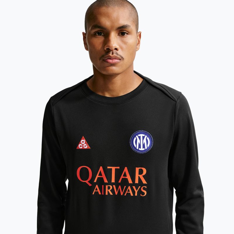 Longsleeve piłkarski męski Nike Inter Milan Academy Pro Warm SE black/safety orange 4