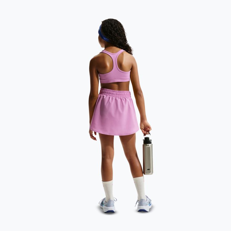 Biustonosz treningowy dziecięcy Nike Swoosh light magenta/white 4