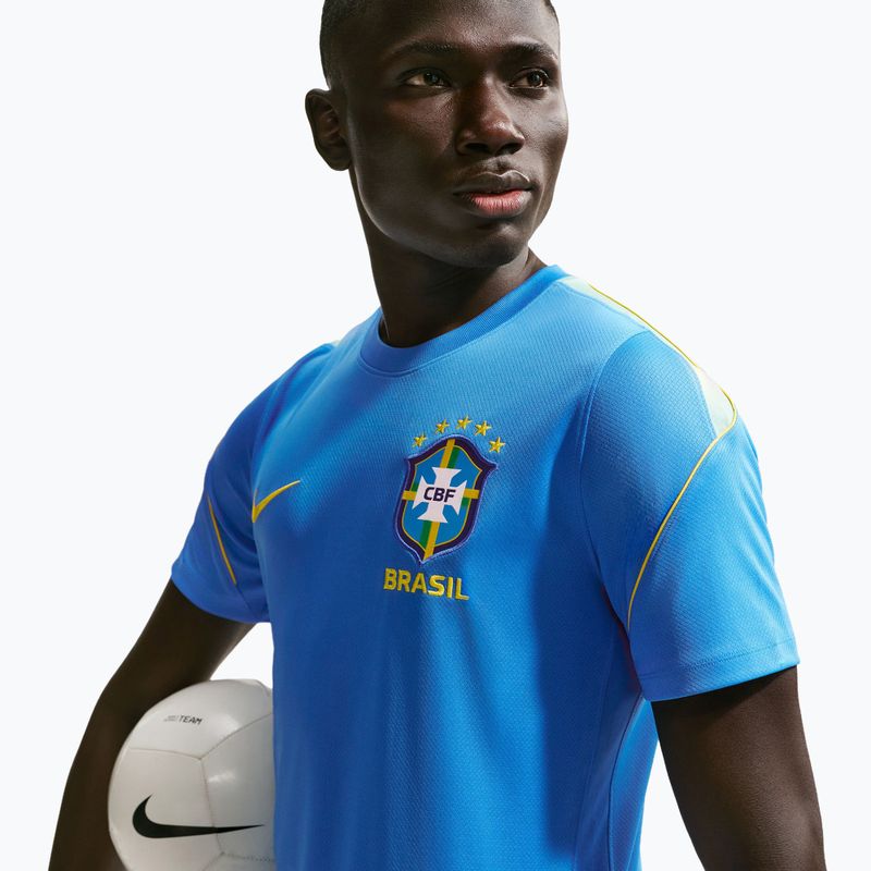 Koszulka piłkarska męska Nike Brazil Strike light photo blue/light menta/midwest gold 5