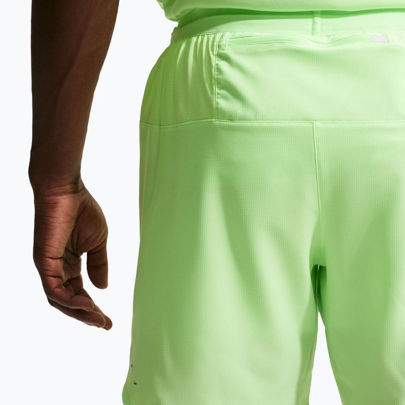 Spodenki do biegania męskie Nike Stride Dri-Fit 2in1 7" lime blast 4