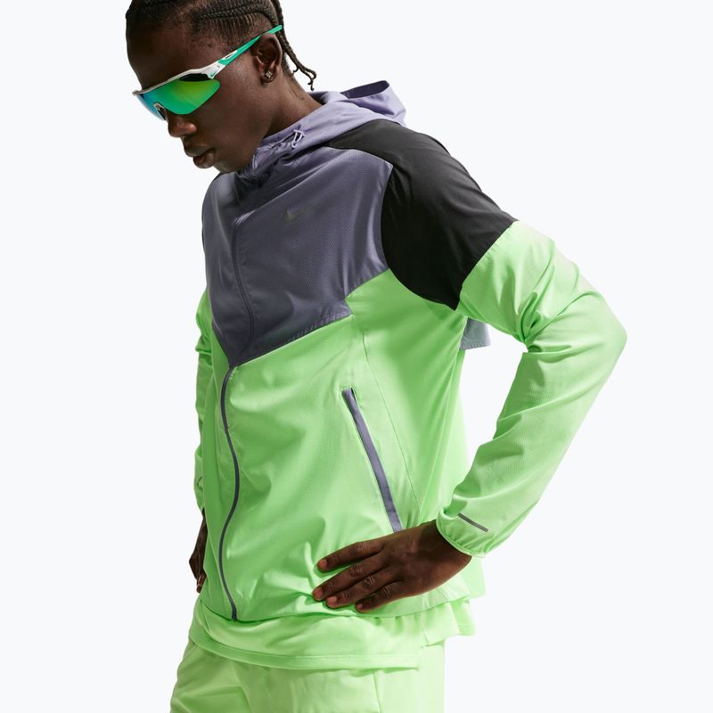 Spodenki do biegania męskie Nike Stride Dri-Fit 2in1 7" lime blast 5