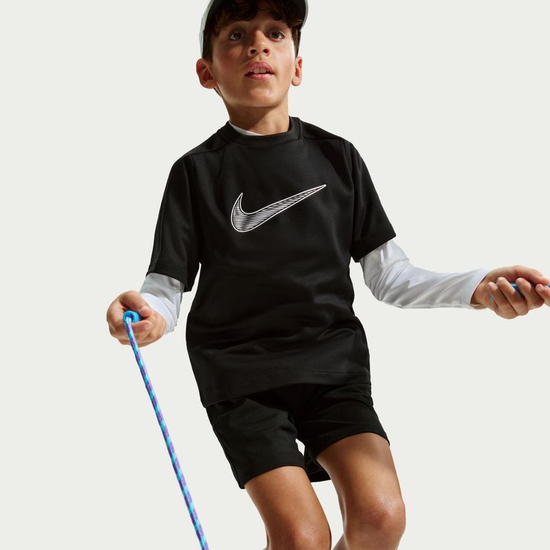 Koszulka dziecięca Nike Multi Dri-Fit black/white 6