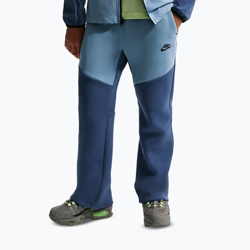 Spodnie dziecięce Nike Sportswear Tech Fleece mystic navy/work blue/black/black