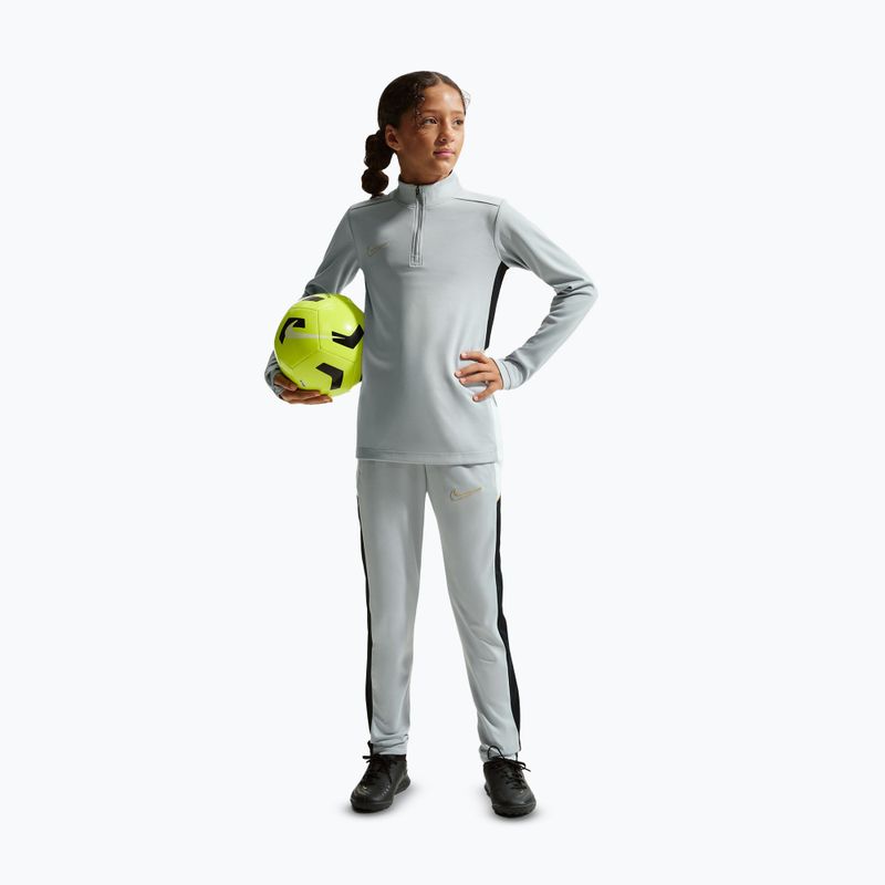 Spodnie dziecięce Nike Academy Dri-Fit Jr light smoke grey/white/black/metallic gold 3