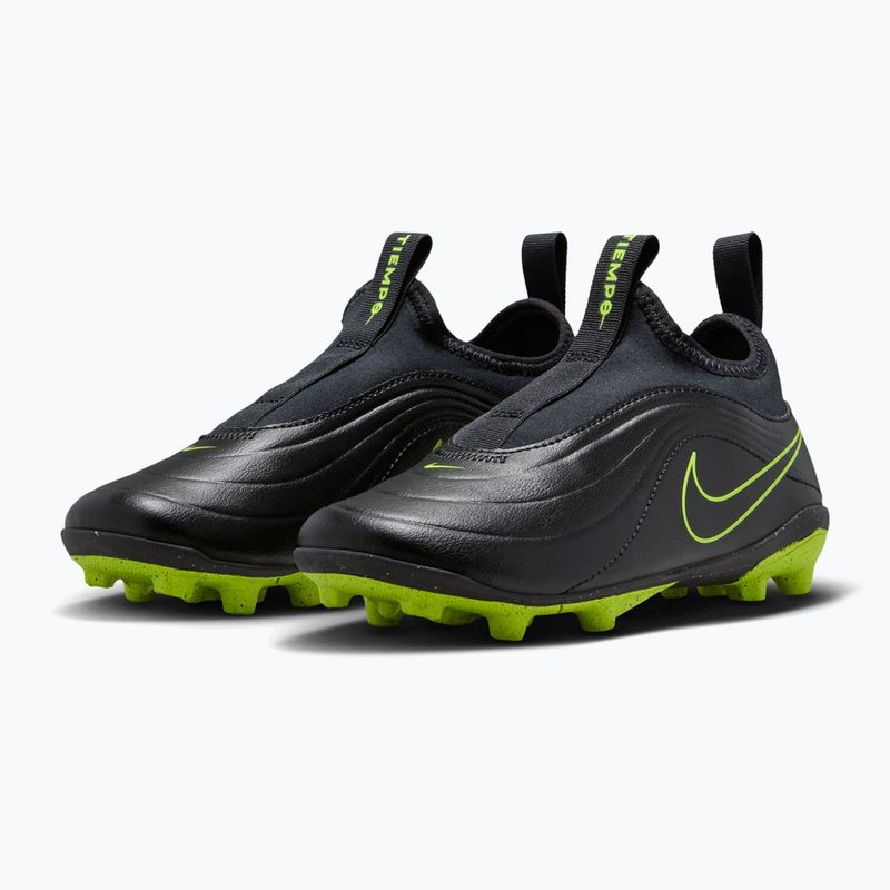Buty piłkarskie dziecięce Nike Tiempo Maestro Flex Jr FG/MG PS black/volt/black 3