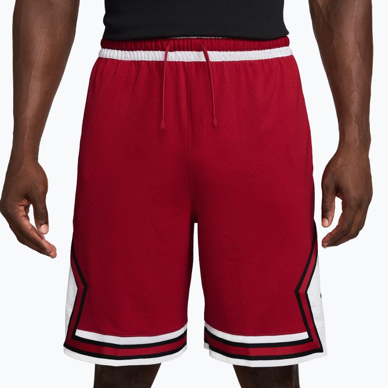 Spodenki koszykarskie męskie Jordan Sport Dri-FIT 9" Diamond gym red/white/gym red