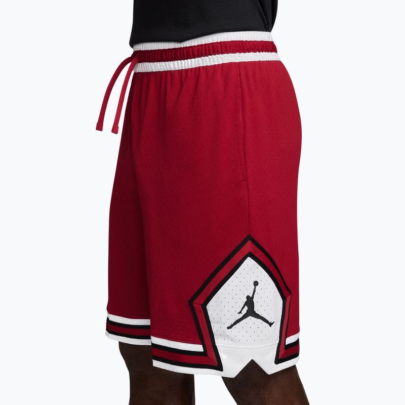 Spodenki koszykarskie męskie Jordan Sport Dri-FIT 9" Diamond gym red/white/gym red 3