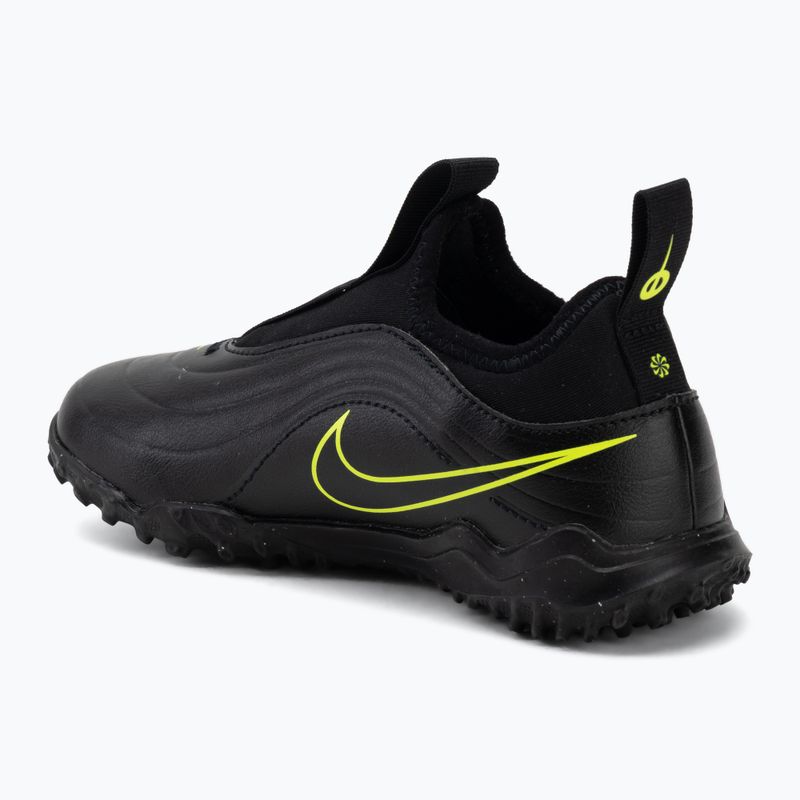 Buty piłkarskie dziecięce Nike Tiempo Maestro Flex Jr TF PS black/volt/black 3