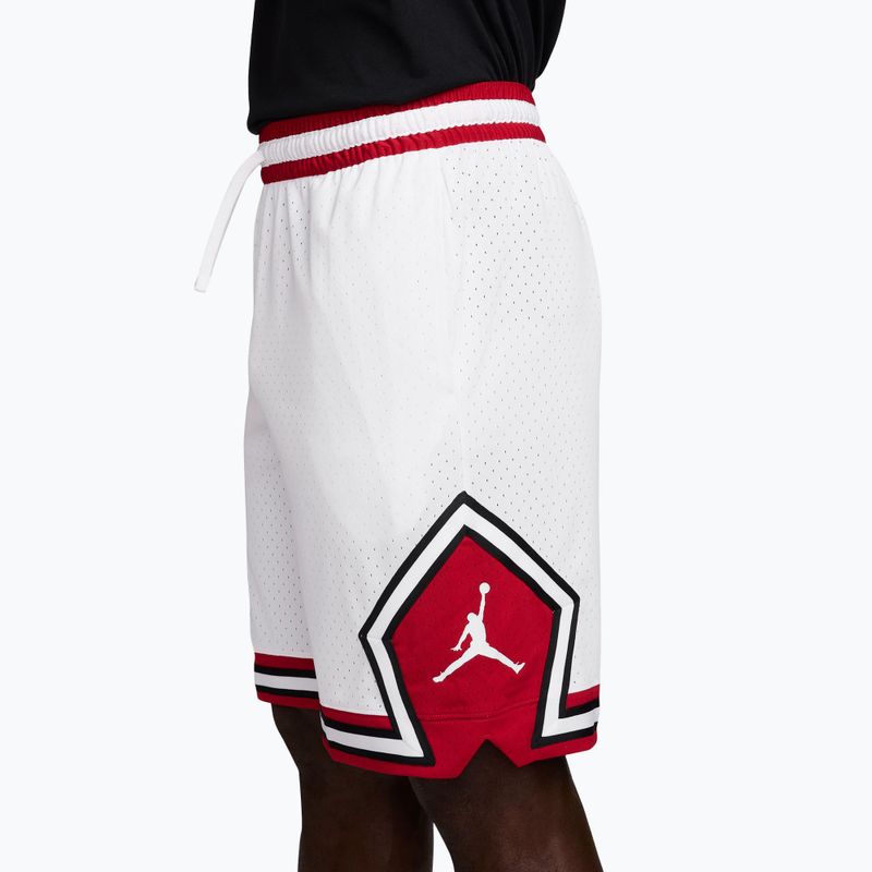 Spodenki koszykarskie męskie Jordan Sport Dri-FIT 9" Diamond white/gym red/white 3