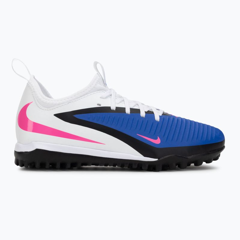 Buty piłkarskie dziecięce Nike Jr. Phantom 6 Low Academy TF racer blue/white/pink blast 2