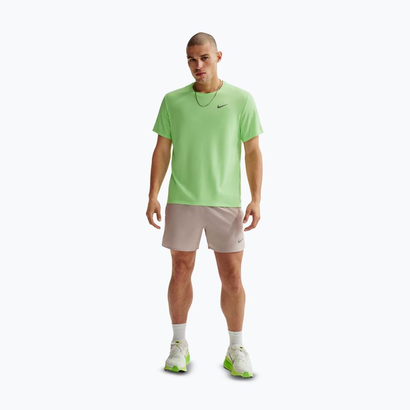 Koszulka do biegania męska Nike Miler Dri-Fit UV lime blast 2