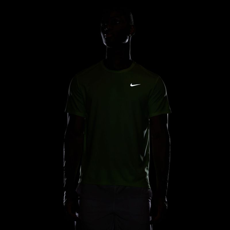 Koszulka do biegania męska Nike Miler Dri-Fit UV lime blast 7