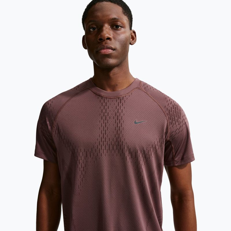 Koszulka do biegania męska Nike Stride Dri-Fit ADV tattoo/burgundy crush 2