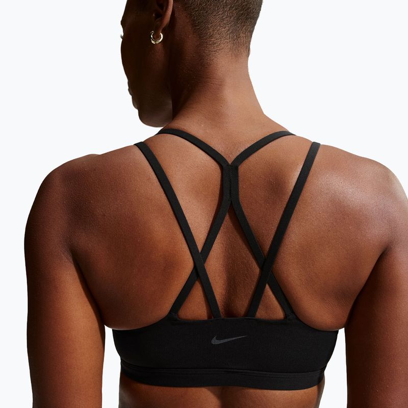 Biustonosz treningowy Nike Zenvy Strappy Light-Support black/cool grey 3