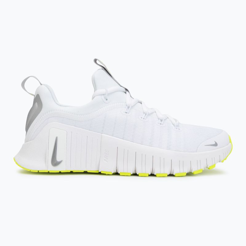 Buty treningowe damskie Nike Free Metcon 6 white/volt/metallic silver 2