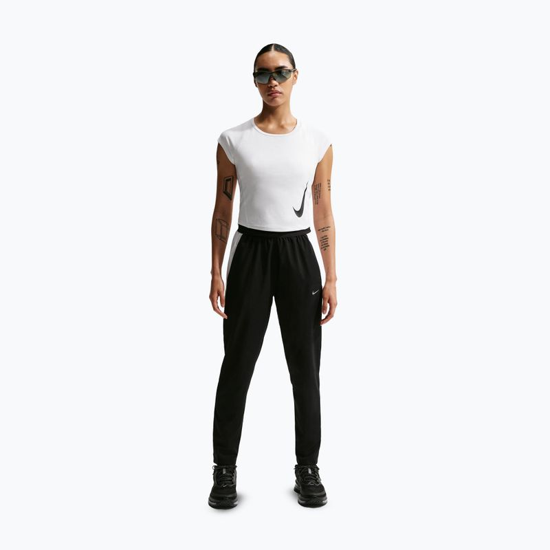 Koszulka do biegania damska Nike Swoosh Run Dri-Fit white/photon dust/black 3