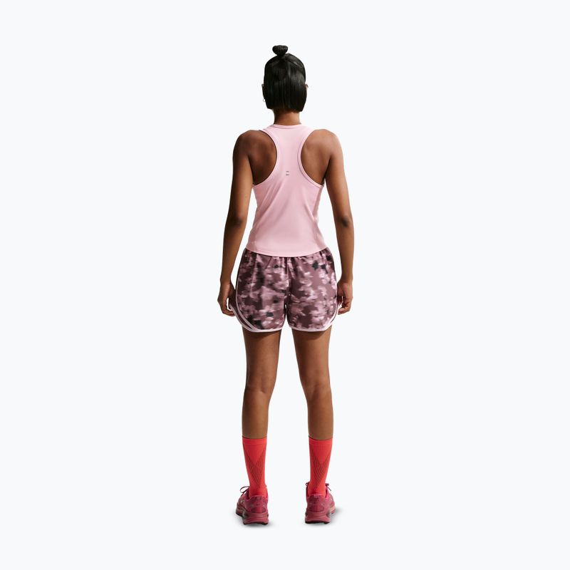 Koszulka do biegania damska Nike Swoosh Run Dri-Fit pink foam/photon dust/white 3