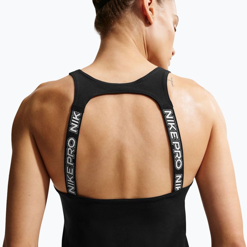 Koszulka treningowa damska Nike Pro Dri-Fit TT black/white/metallic silver 5